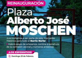 VILLA OCAMPO: REINAUGURACIÓN PLAZA ALBERTO JOSÉ MOSCHEN
