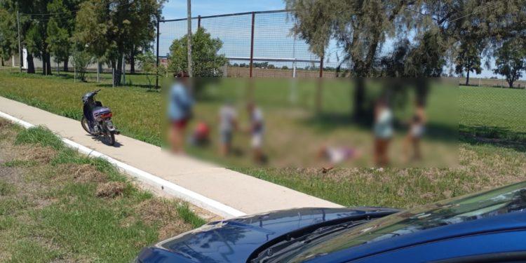 EL SOMBRERITO: Manejaba su motocicleta en estado de ebriedad y terminó derrapando.