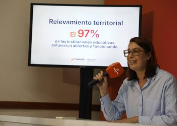 El 97 % de las escuelas santafesinas estuvieron abiertas y funcionando el 24 de febrero.