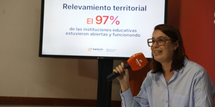 El 97 % de las escuelas santafesinas estuvieron abiertas y funcionando el 24 de febrero.
