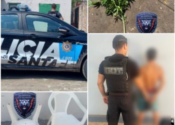 RECONQUISTA: Robo a la capilla del barrio, 25 sillas, una garrafa y dos ventiladores, en su casa tenía plantas de marihuana.
