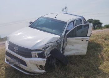 GUADALUPE NORTE: Ruta Nacionl N°11, colisionaron una camioeta y un camio.