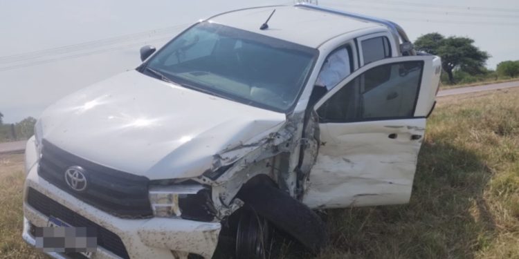 GUADALUPE NORTE: Ruta Nacionl N°11, colisionaron una camioeta y un camio.