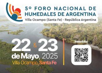 Villa Ocampo: El 5° Foro Nacional de Humedales de Argentina ya abrió su inscripción.