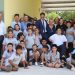 Pullaro inauguró un aula y dio inicio al ciclo lectivo provincial desde una escuela rural .