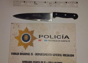 VILLA OCAMPO: Discusión entre vecinos, uno de ellos amenazó con un cuchillo.