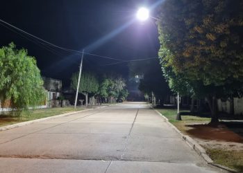 VILLA OCAMPO: SE HABILITÓ LA ILUMINACIÓN ESPECIAL EN DOS CUADRAS MÁS
