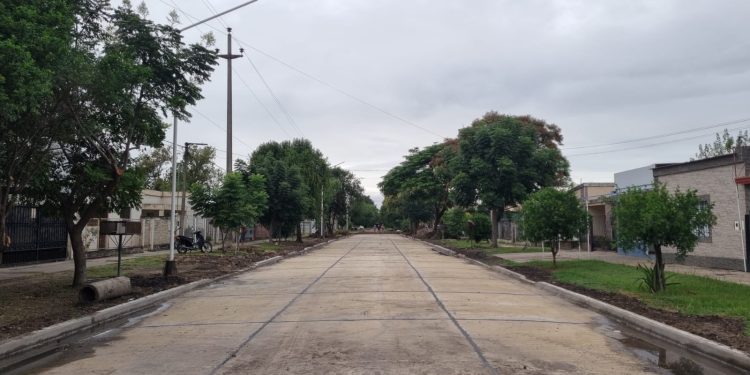 VILLA OCAMPO: QUEDÓ HABILITADA LA NUEVA PAVIMENTACIÓN DE LA CALLE BELGRANO (BARRIO OCAMPO SAMANÉS)