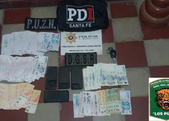 Personal de la DGSR “Los Pumas” de Villa Ocampo secuestraron una suma importante de dinero en la localidad de Villa Ocampo. 