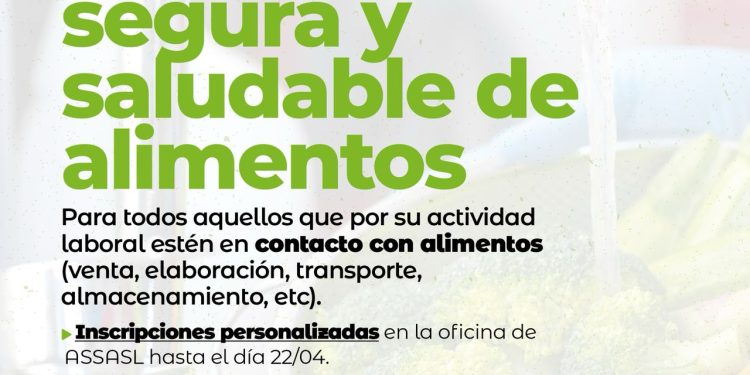 Villa Ocampo: Se abrieron  las inscripciones para el primer curso de Manipulación de Alimentos del 2025.