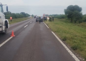 “Accidente de Tránsito en Ruta Nacional 11: Cuatro Vehículos Involucrados”.