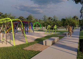 VILLA OCAMPO: AHORA LA PLAZA “RAÚL ALFONSÍN” DEL BARRIO FOPROVI.