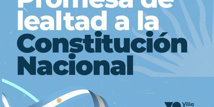 VILLA OCAMPO: SE REALIZA HOY EL ACTO DE PROMESA DE LEALTAD A LA CONSTITUCIÓN NACIONAL.
