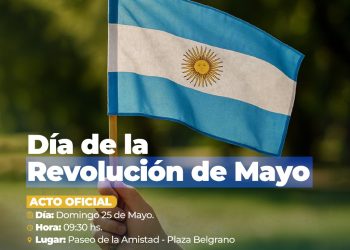 “Celebración del Día de la Revolución de Mayo en Villa Ocampo”.