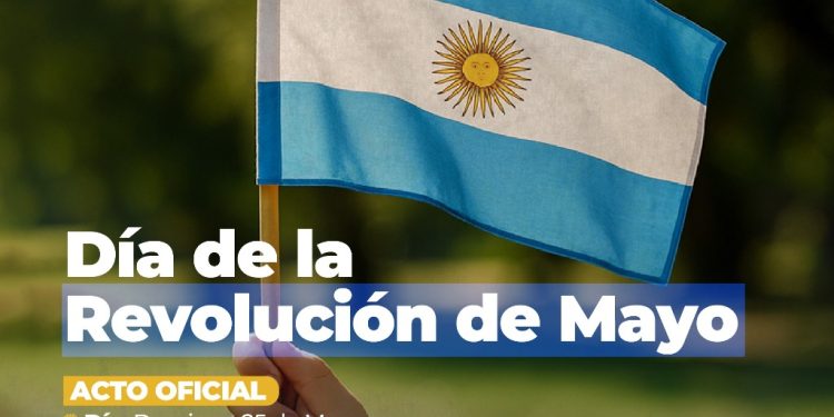 “Celebración del Día de la Revolución de Mayo en Villa Ocampo”.