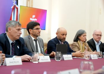 Pullaro recibió al nuevo presidente de la Unión Industrial Argentina.