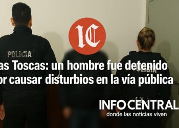 Las Toscas: detienen a un hombre por disturbios en la vía pública.
