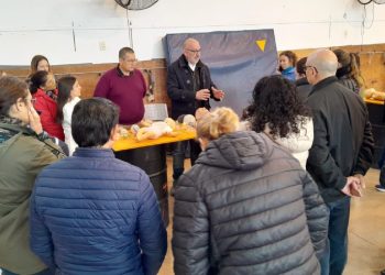 Samco de Villa Ocampo: Provincia continuó el trabajo con el equipo de salud, con una jornada práctica sobre emergencias pediátricas.