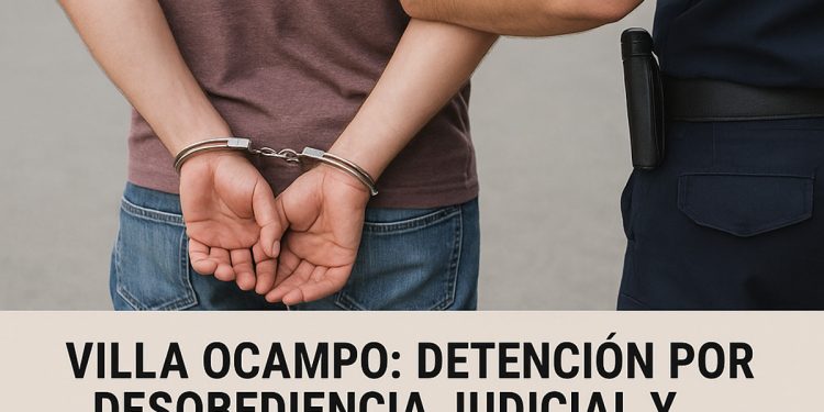 VILLA OCAMPO: Detención por Desobediencia Judicial y Violencia de Género.