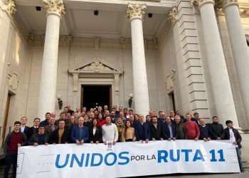 Dionisio Scarpin: “Logramos que la ruta 11 esté en la agenda del gobierno nacional”.