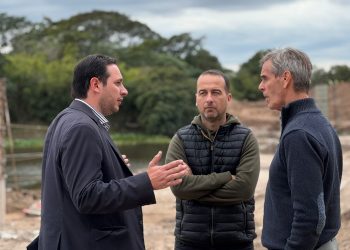 VILLA OCAMPO: VISITA DEL DIRECTOR DE VIALIDAD PROVINCIAL.