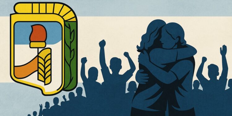 El PJ de Villa Ocampo llama a la unidad y respalda a Diego Bajú”.