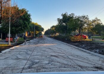 VILLA OCAMPO:  SE HABILITA LA NUEVA PAVIMENTACIÓN DEL BV. OBLIGADO.