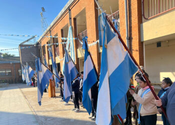 Villa Ocampo: Acto por el Día de la Independencia en la E.E.T. Nº 619 “Pbro. Luis Spontón.