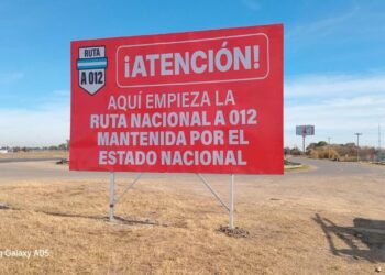Rutas nacionales sin mantenimiento en la provincia: señalizan con carteles “por el estado catastrófico” en que se encuentran.