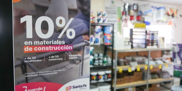 Acuerdo Santa Fe para la construcción: en solo 10 días pasaron de 75 a 117 los locales adheridos.