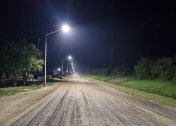 VILLA OCAMPO: SE HABILITARON OTROS 600 METROS DE ILUMINACIÓN ESPECIAL.