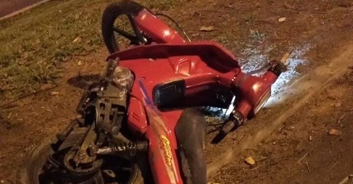 Motociclista Derrapó y Fue Hospitalizado en Villa Ocampo.
