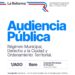 Ya está disponible el enlace de inscripción para la audiencia pública sobre los regímenes municipales.