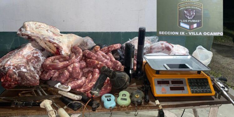 DGSR “Los Pumas”  de Sección N°9 Villa Ocampo, esclarecieron un hecho de ABIGEATO.