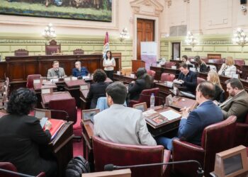 La Comisión de Poder Legislativo y Poder Ejecutivo recibió a expositores en la Cámara de Diputados.