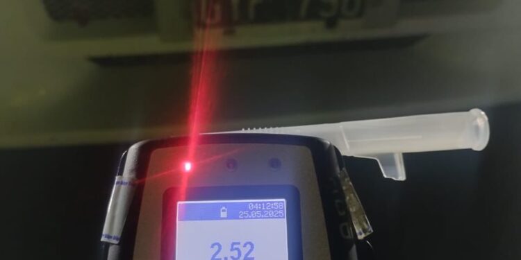 Provincia labró casi 200 actas por alcoholemia positiva a conductores profesionales durante el primer semestre de 2025.