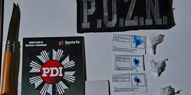 VILLA OCAMPO: SECUESTRAN COCAÍNA Y APREHENDEN A UN VECINO.