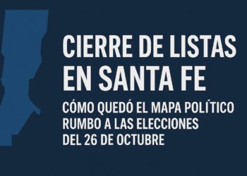 Cierre de listas en Santa Fe: cómo quedó el mapa político rumbo a las elecciones del 26 de octubre.