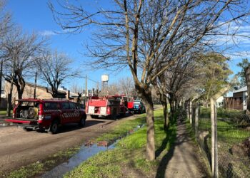 Incendio en la EESO N° 594 de Berna: solo daños materiales en la oficina de dirección.