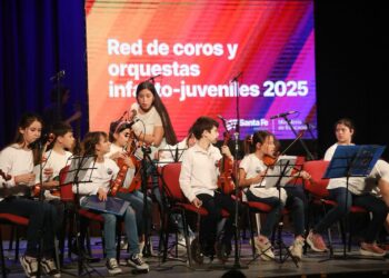 La Red Provincial de Coros y Orquestas Infanto Juveniles sigue presentándose en todo el territorio provincial.