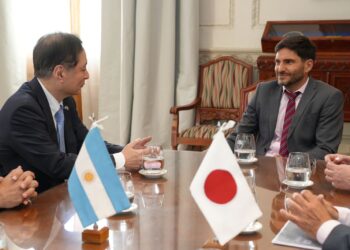 Pullaro recibió al embajador de Japón en Argentina.