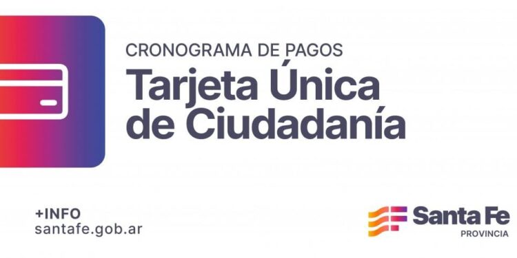 La provincia acredita el jueves 11 de septiembre jueves los fondos de la Tarjeta Única de Ciudadanía.