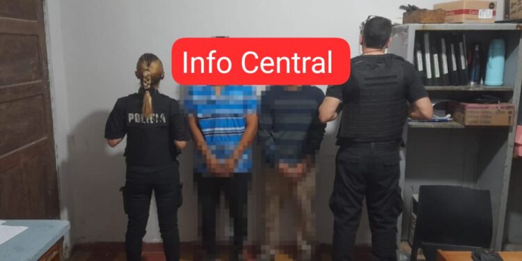 Dos aprehendidos por robo calificado en una escuela abandonada de Florencia.