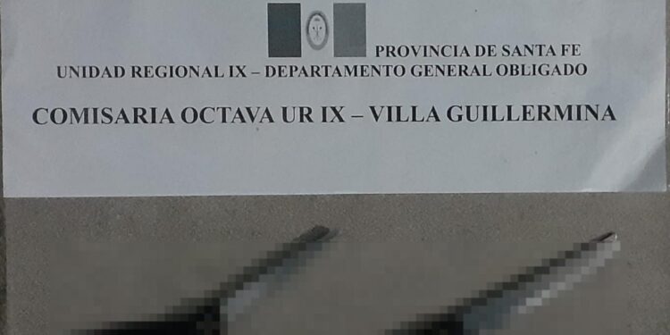 Amenazas con armas blancas y enfrentamiento con la policía en Villa Guillermina.