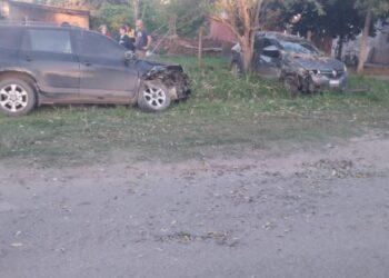  Villa Ocampo: Accidente de tránsito en Bv. Sarmiento y Chacabuco dejó dos heridos.