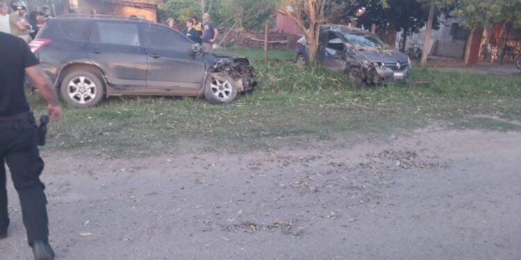  Villa Ocampo: Accidente de tránsito en Bv. Sarmiento y Chacabuco dejó dos heridos.