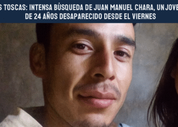 LAS TOSCAS: INTENSA BÚSQUEDA DE JUAN MANUEL CHARA, UN JOVEN DE 24 AÑOS DESAPARECIDO DESDE EL VIERNES