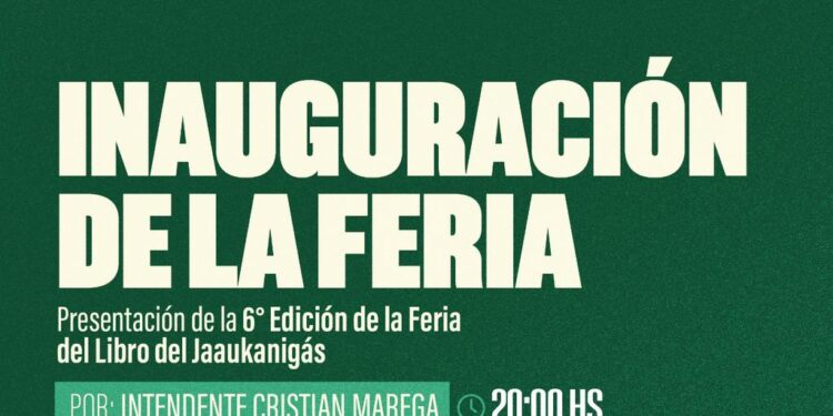 VILLA OCAMPO: 6TA FERIA DEL LIBRO DEL JAAUKANIGÁS 2025.