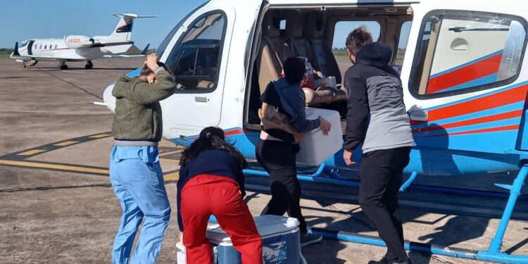 Provincia garantiza la logística para operativos de trasplante mientras se desarrollan las obras en el Aeropuerto Internacional de Rosario.