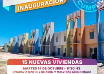 INAUGURACIÓN DE 15 NUEVAS VIVIENDAS EN VILLA OCAMPO.
